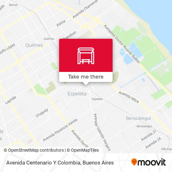 Avenida Centenario Y Colombia map
