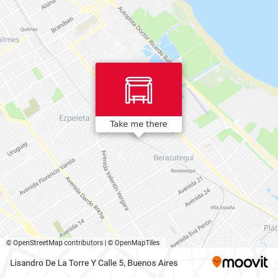 Lisandro De La Torre Y Calle 5 map