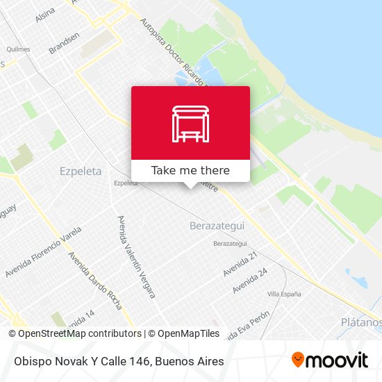 Mapa de Obispo Novak Y Calle 146