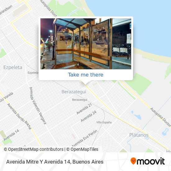 Avenida Mitre Y Avenida 14 map