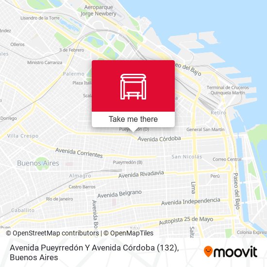 Avenida Pueyrredón Y Avenida Córdoba (132) map