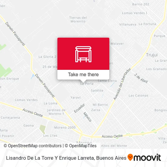 Lisandro De La Torre Y Enrique Larreta map