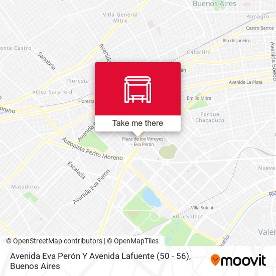 Avenida Eva Perón Y Avenida Lafuente (50 - 56) map
