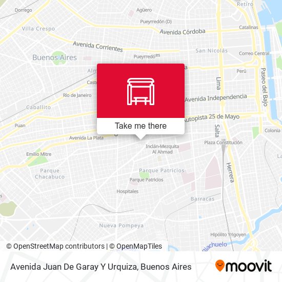 Mapa de Avenida Juan De Garay Y Urquiza