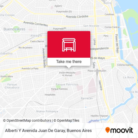 Alberti Y Avenida Juan De Garay map