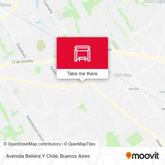 Avenida Beliera Y Chile map
