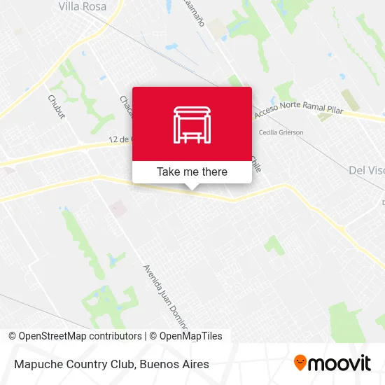 Mapuche Country Club map