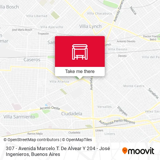 307 - Avenida Marcelo T. De Alvear Y 204 - José Ingenieros map