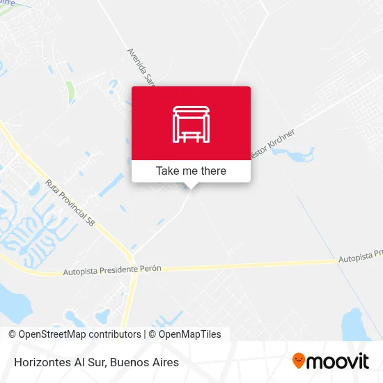 Horizontes Al Sur map
