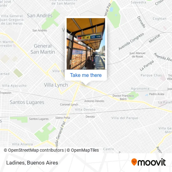 Ladines map