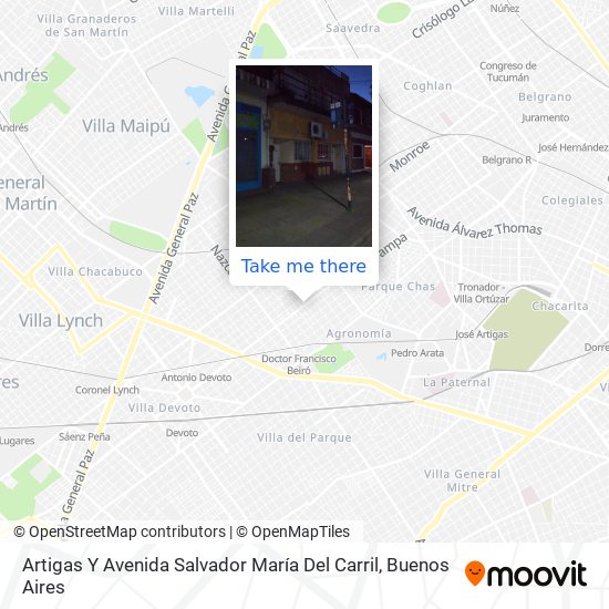 Artigas Y Avenida Salvador María Del Carril map