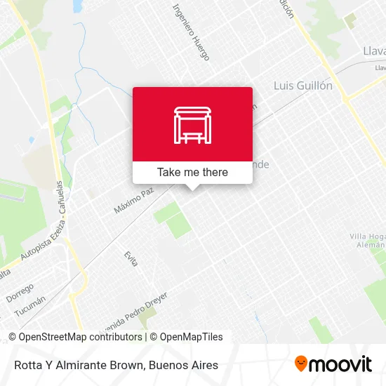 Rotta Y Almirante Brown map