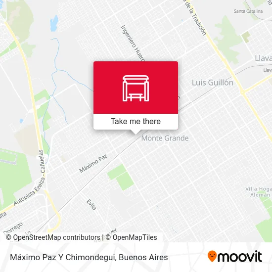 Máximo Paz Y Chimondegui map