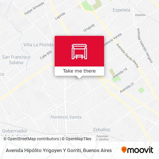 Avenida Hipólito Yrigoyen Y Gorriti map