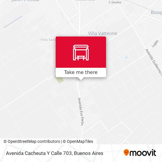 Avenida Cacheuta Y Calle 703 map