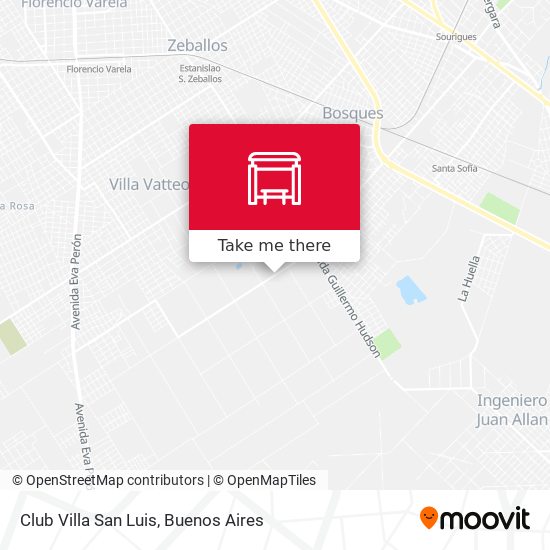 Club Villa San Luis map