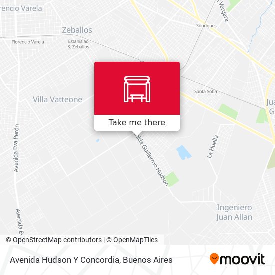 Avenida Hudson Y Concordia map