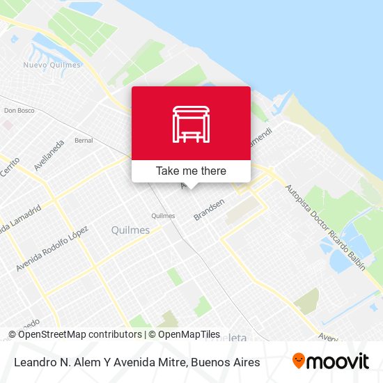 Mapa de Leandro N. Alem Y Avenida Mitre