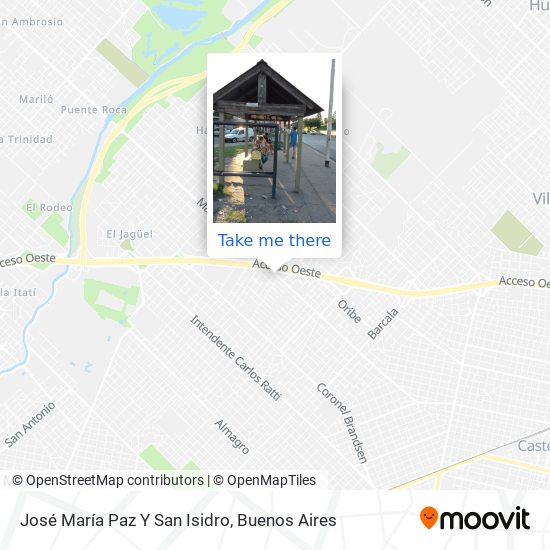 Mapa de José María Paz Y San Isidro