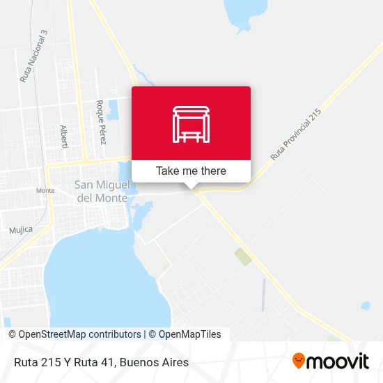 Ruta 215 Y Ruta 41 map