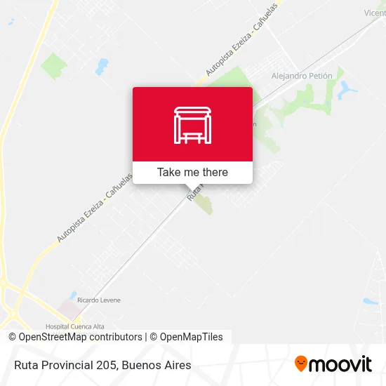 Ruta Provincial 205 map