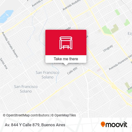 Av. 844 Y Calle 879 map