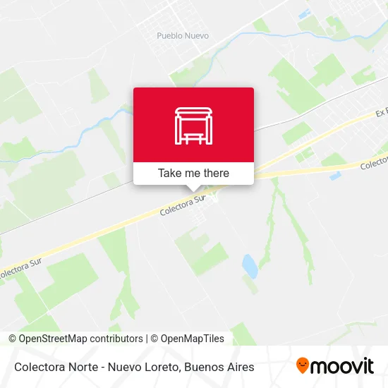 Colectora Norte - Nuevo Loreto map