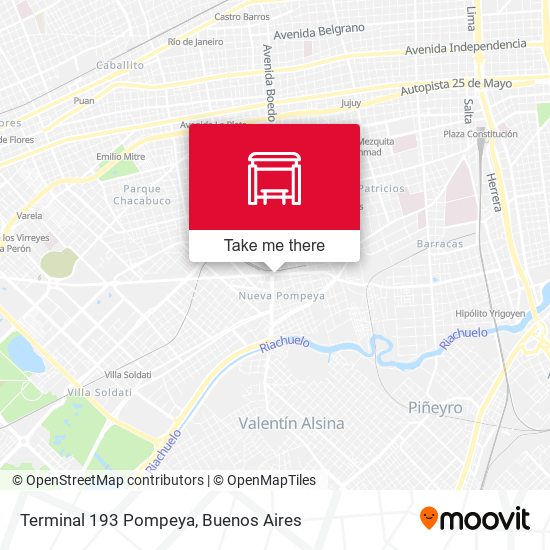 Terminal 193 Pompeya map