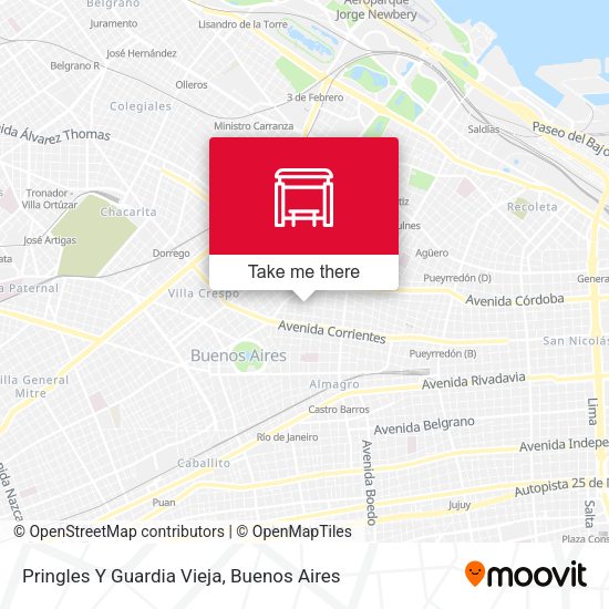 Mapa de Pringles Y Guardia Vieja