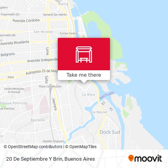 20 De Septiembre Y Brin map