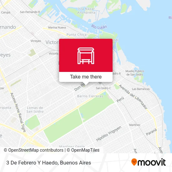 3 De Febrero Y Haedo map