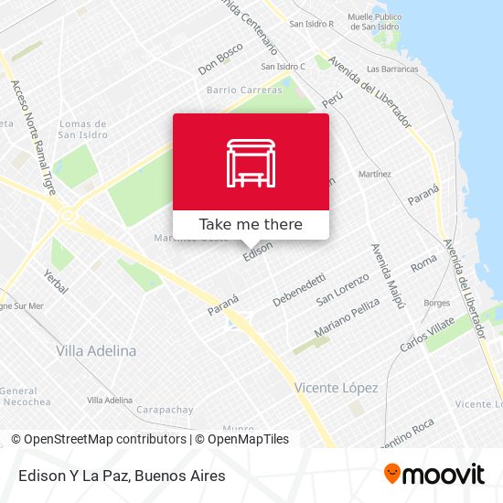 Mapa de Edison Y La Paz