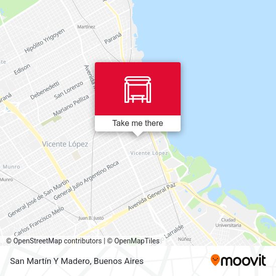 Mapa de San Martín Y Madero