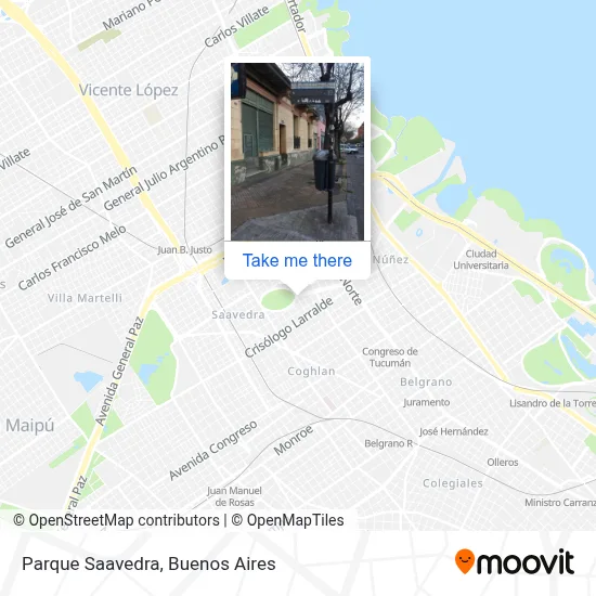 Parque Saavedra map