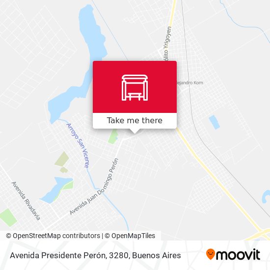 Mapa de Avenida Presidente Perón, 3280