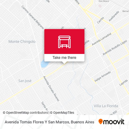 Avenida Tomás Flores Y San Marcos map