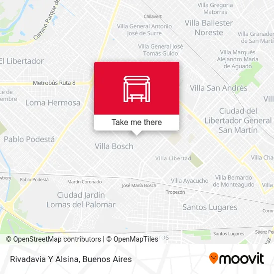 Rivadavia Y Alsina map
