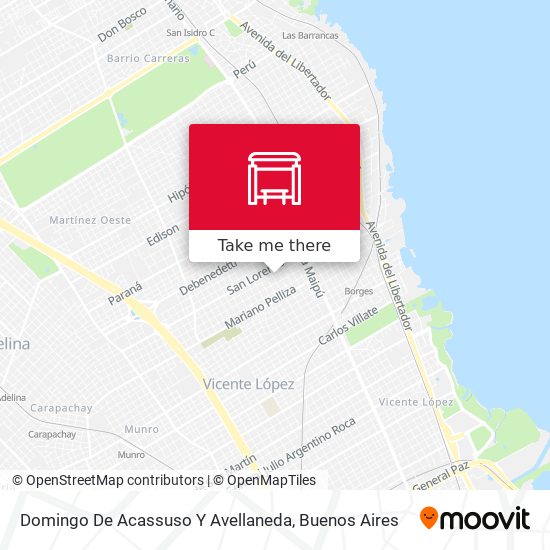 Domingo De Acassuso Y Avellaneda map