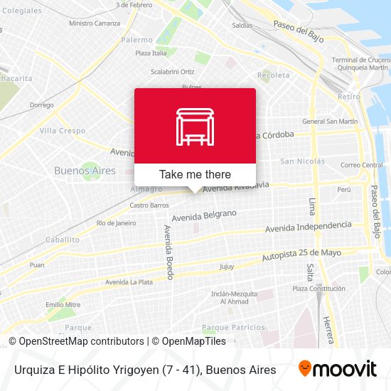 Mapa de Urquiza E Hipólito Yrigoyen (7 - 41)