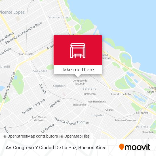 Mapa de Av. Congreso Y Ciudad De La Paz