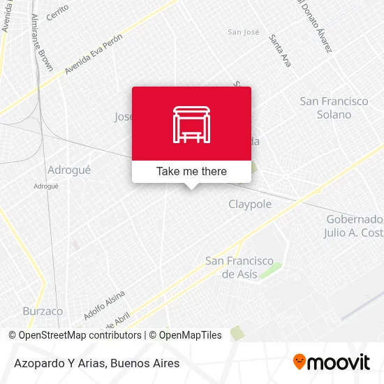 Azopardo Y Arias map