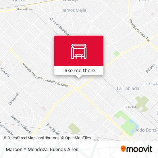 Marcón Y Mendoza map