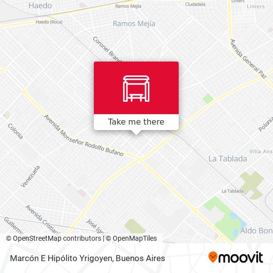 Mapa de Marcón E Hipólito Yrigoyen
