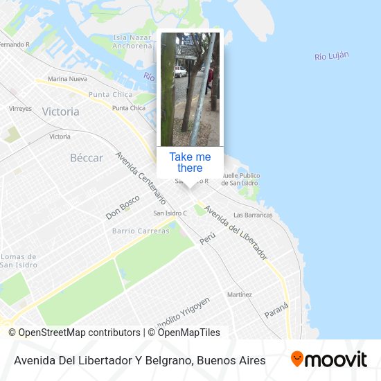 Mapa de Avenida Del Libertador Y Belgrano