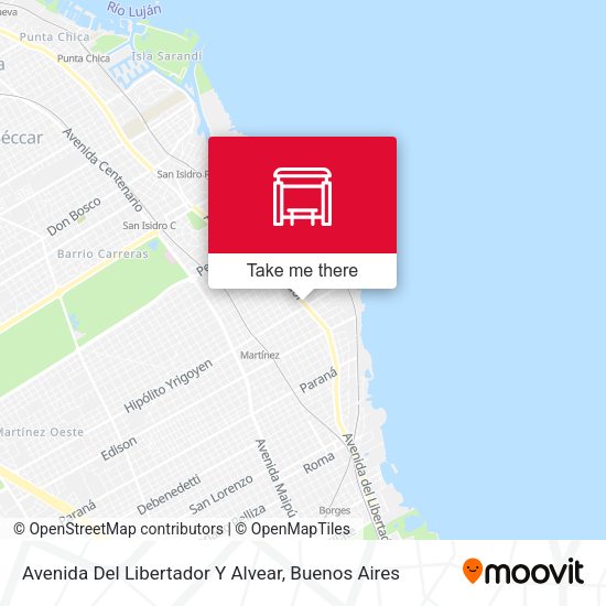 Avenida Del Libertador Y Alvear map