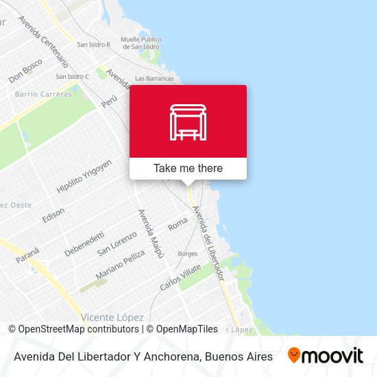 Avenida Del Libertador Y Anchorena map