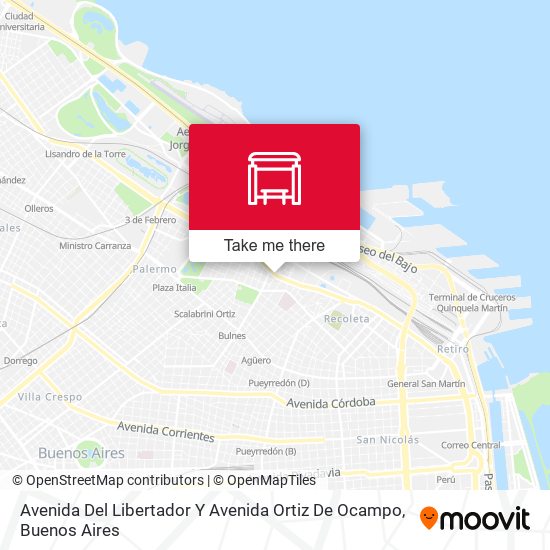 Avenida Del Libertador Y Avenida Ortiz De Ocampo map