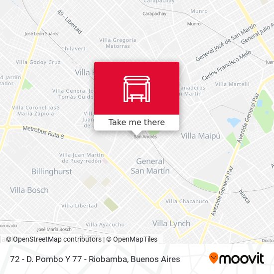 72 - D. Pombo Y 77 - Riobamba map