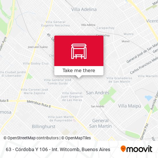 63 - Córdoba Y 106 - Int. Witcomb map