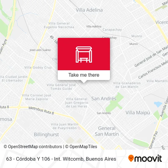 63 - Córdoba Y 106 - Int. Witcomb map